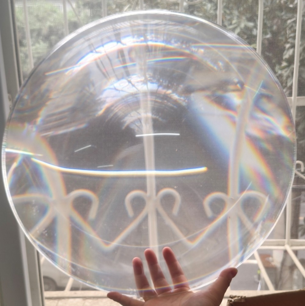 Round 500mm Optical Fresnel Lens Focal Length 300mm Solar Condensor DIY