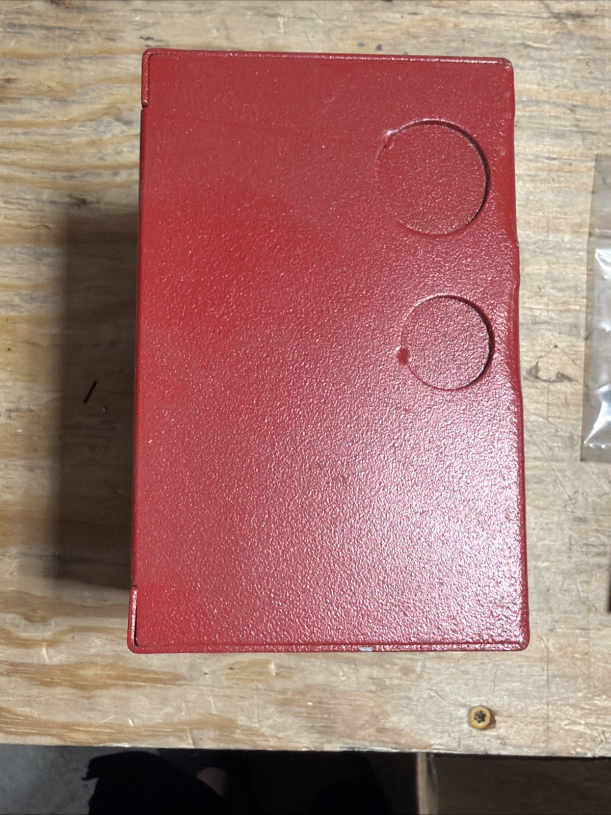 Wheelock SBB-R Surface Mount Steel Backbox Enclosure, Red Open Box