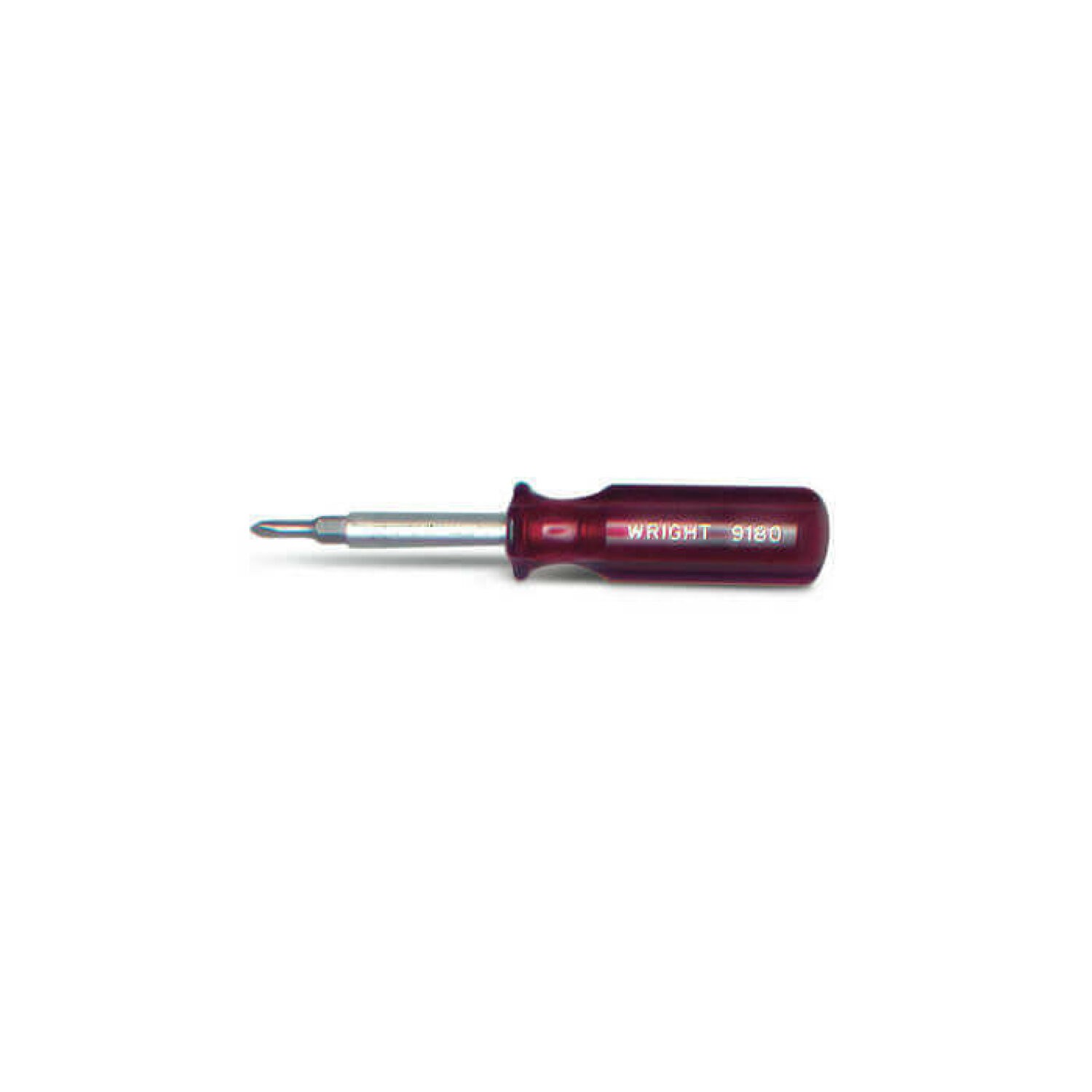 Wright Tools 9180 4-in-1 Screwdriver 3-1/2" Blade Length 3/16", 5/16", #1, #2