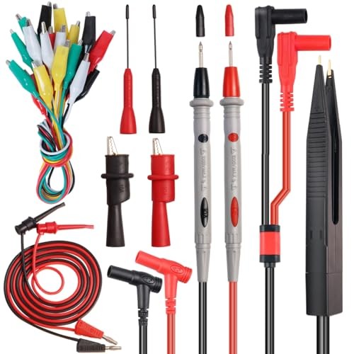 19Pcs Electrical Multimeter Test Leads Set with Alligator Clips Test TKDTL2908