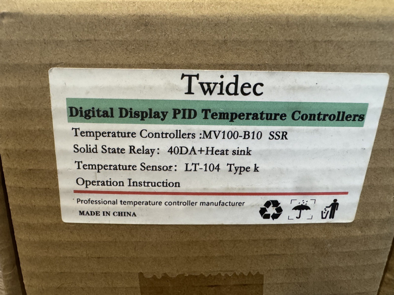 MV100-B10 PID Controller for Accurate Temperature Control
