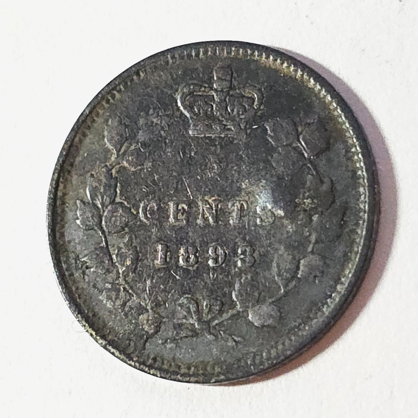 1893 Canada 5 five cents SILVER - LOW COMBINED SHIP - C5-379