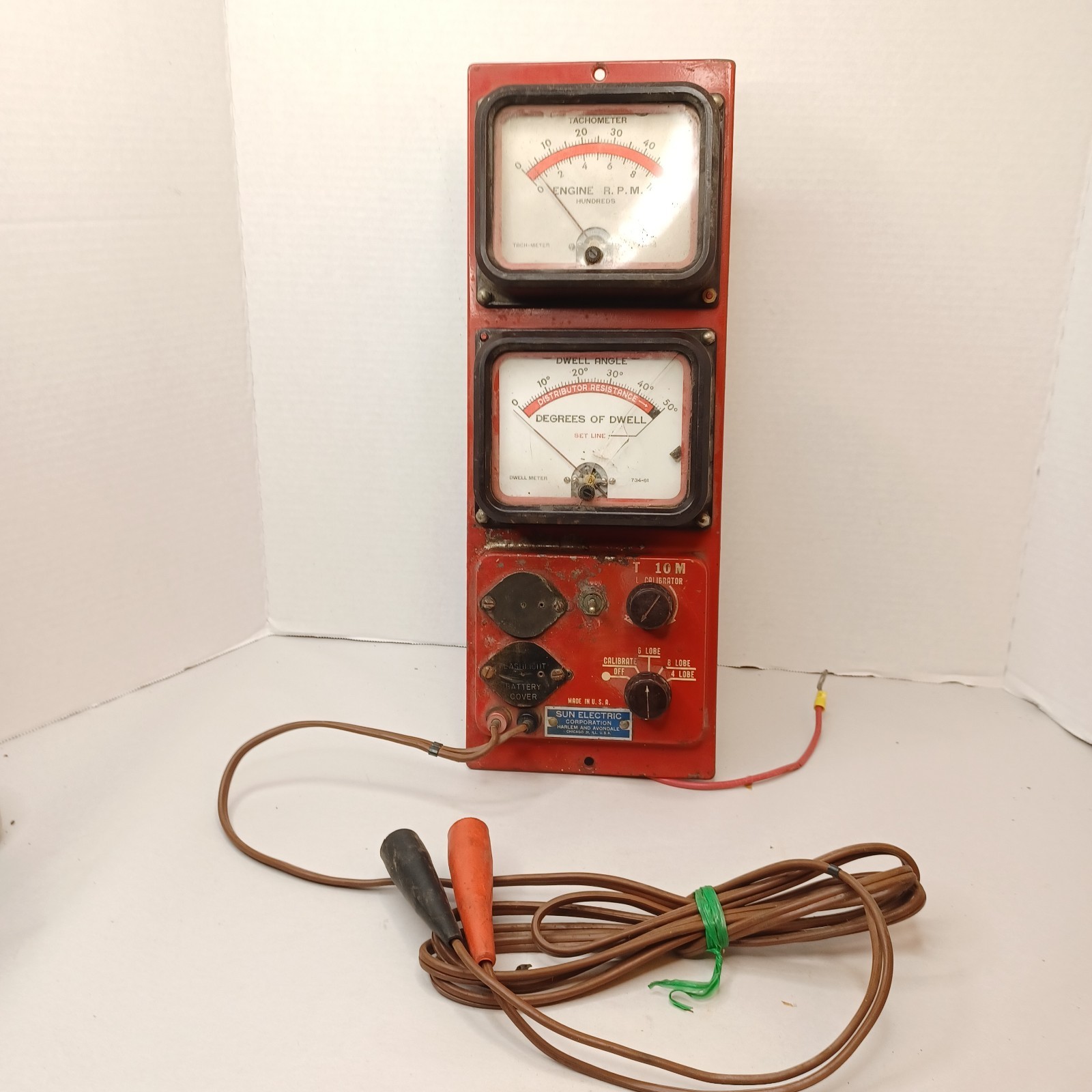 Sun Electric RPM Dwell Unit T 10M Analog Dwell Meter