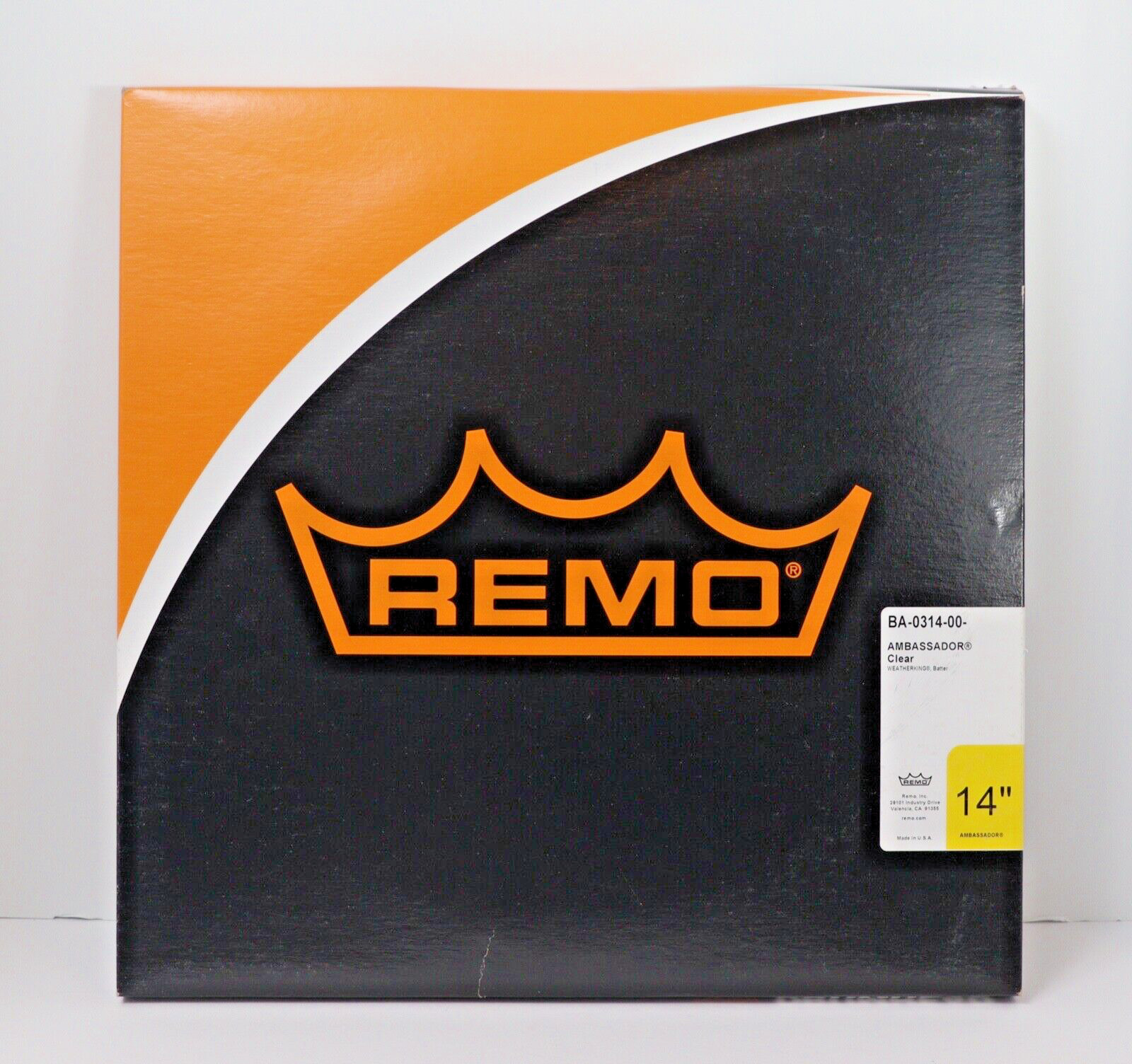 Remo Ambassador Clear Drumhead, 14'' BA-0314-00 NEW