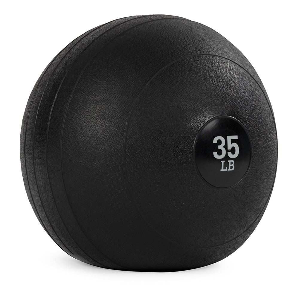 Titan Fitness 35 LB Rubber Slam Ball, Dead Weight Ball Absorbs Impact