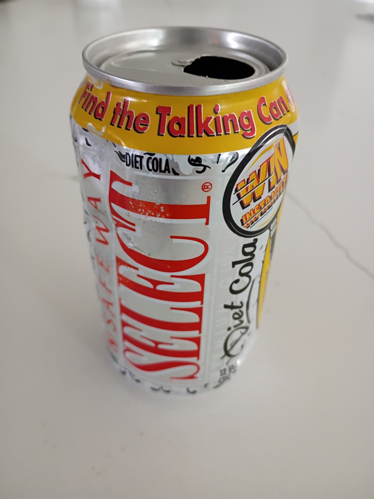 Safeway Select Diet Cola Contest Winning Talking Can