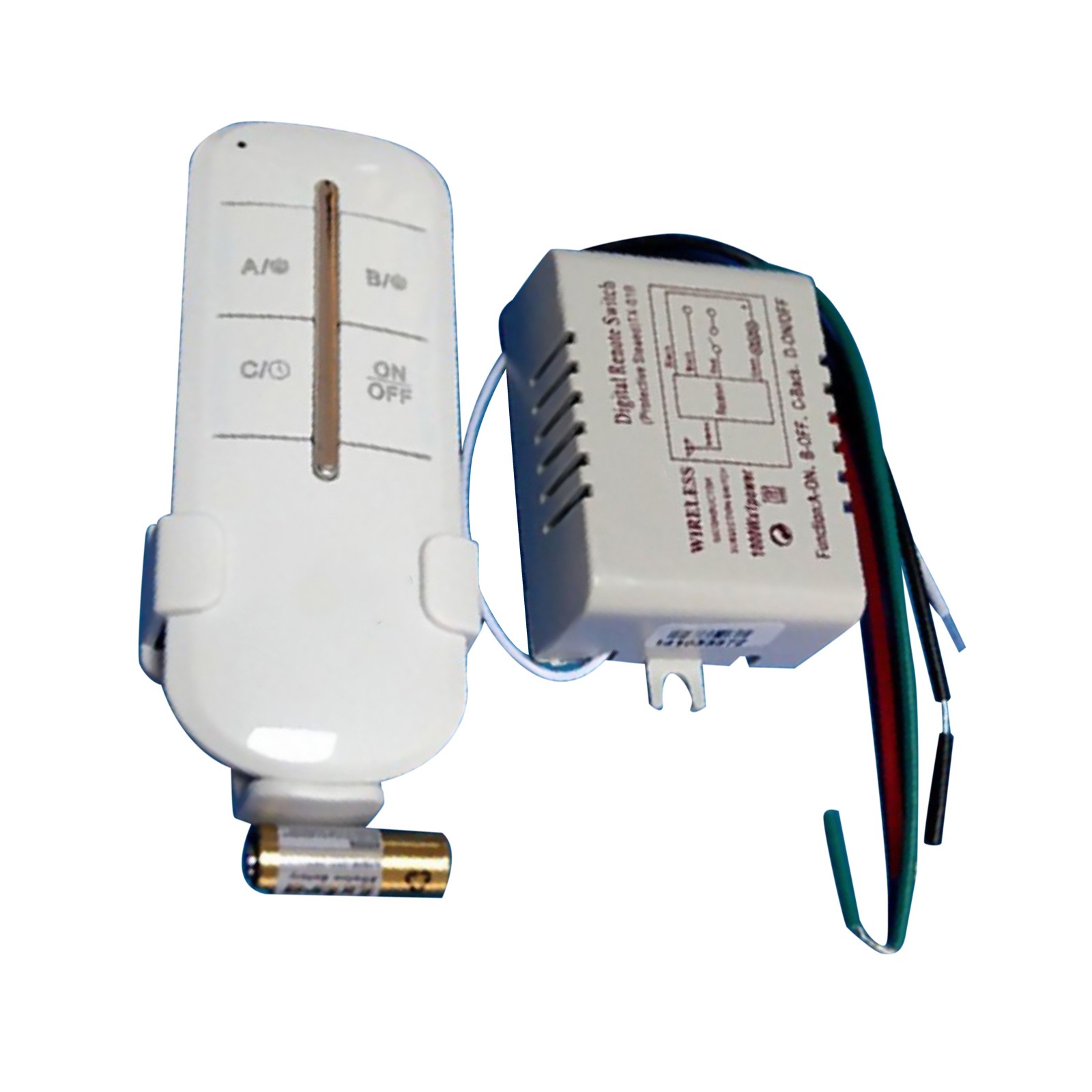 1*4 Way Light Lamp Digital Wireless Remote Controller Switch ON/OFF 110-240V New