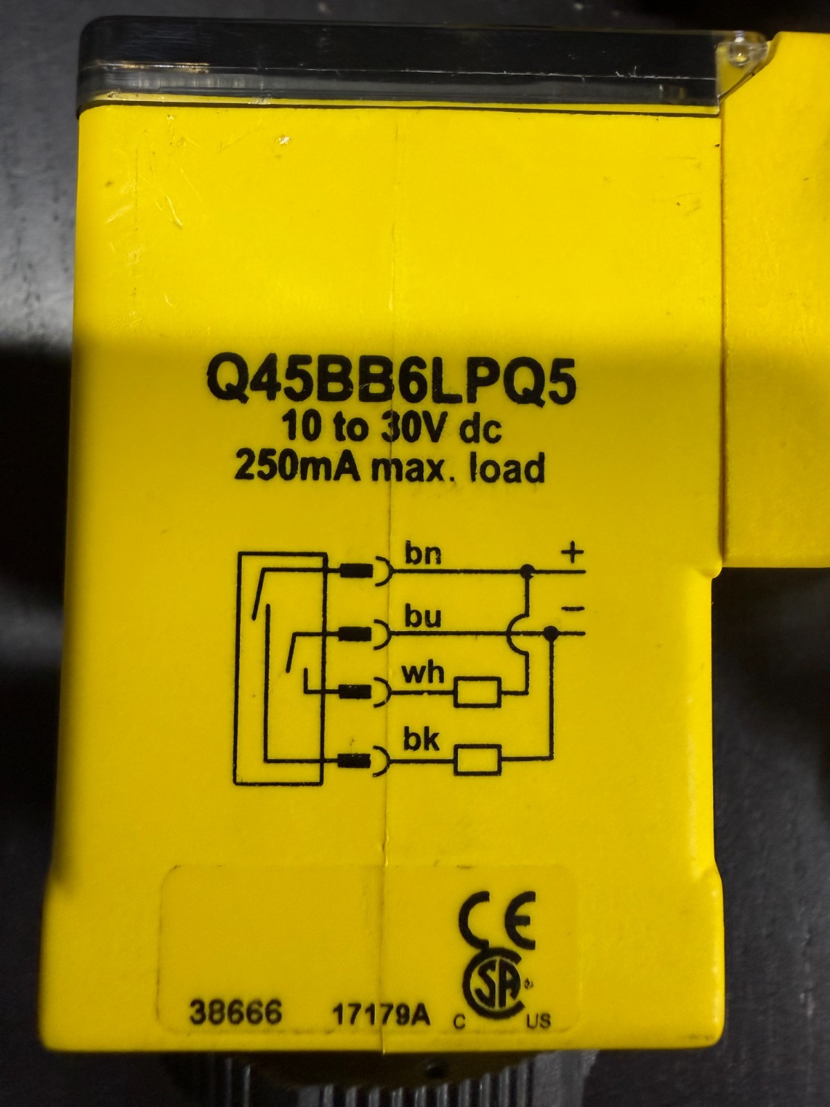 BANNER Q45BB6LPQ5 SENSOR (USED) -ITEM#847
