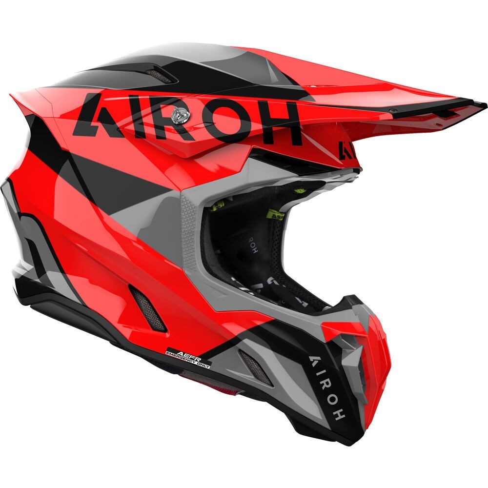 AIROH TWIST 3.0 KING RED Gloss Motocross MX Helmet HATWI3134 Size Medium