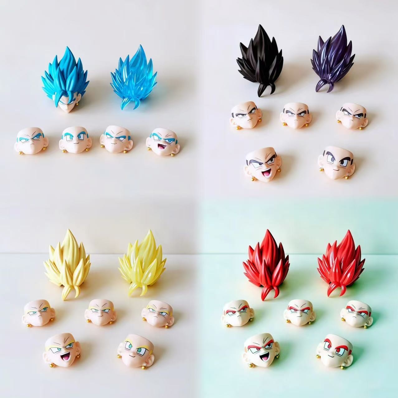 TK Custom Vegito 1/12 shf Super Saiyan Blue head Sculpture Kit