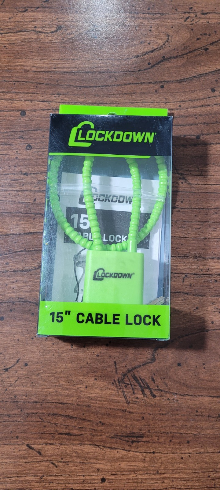 Gun Cable Lock: LockDown Green Cable Gun Lock with keys(Set Of 2).