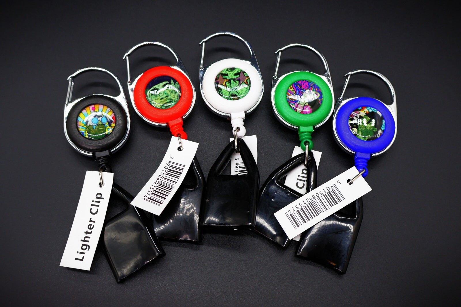 "5x Leashes Lighter Leash w/ premium Clip | Assorted Colors | Handy
