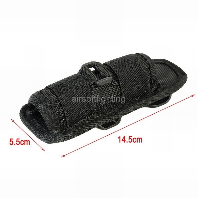 5pcs LED Flashlight Holder Carry Belt Pouch Holster Torch 360 Degrees Rotatable