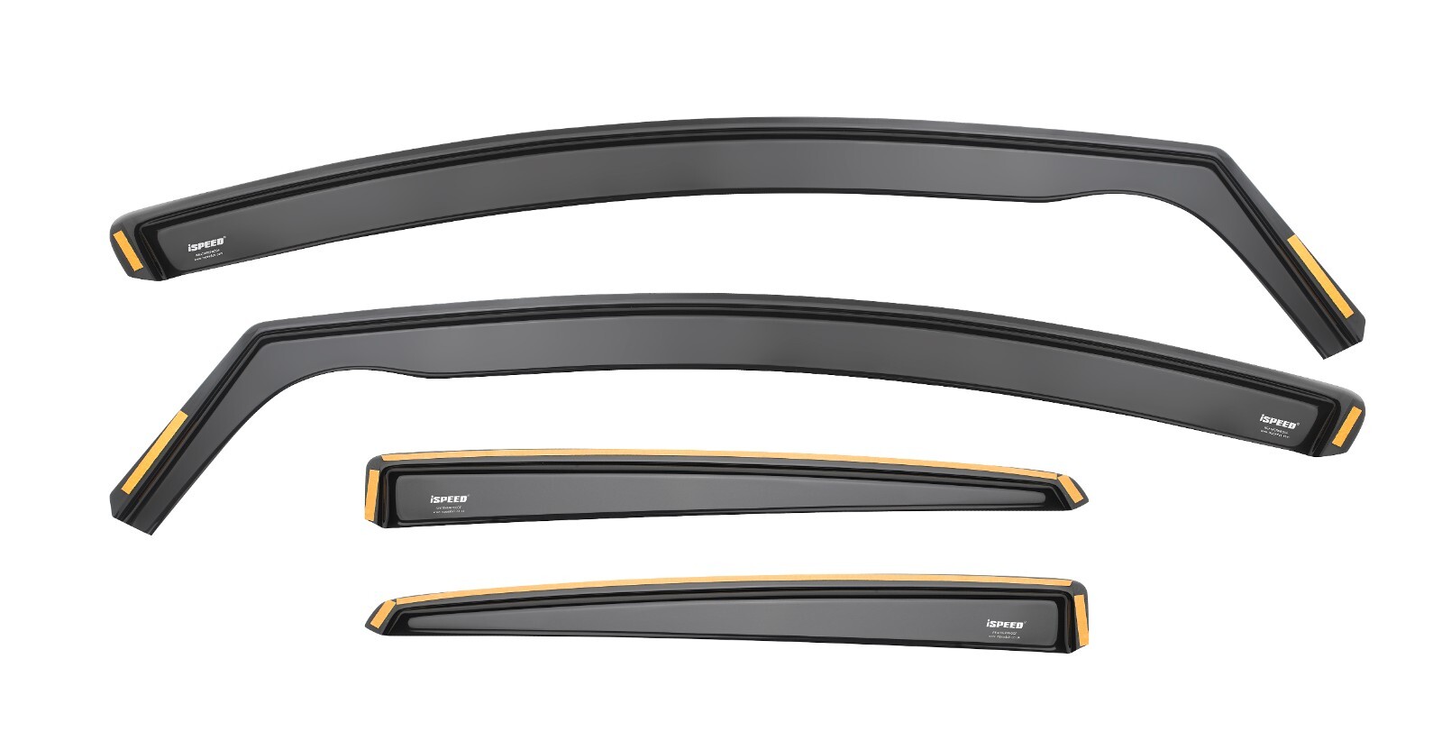 Wind Deflectors For Renault Clio MK4 5-doors 2012-2019 4-pc ISPEED Tinted