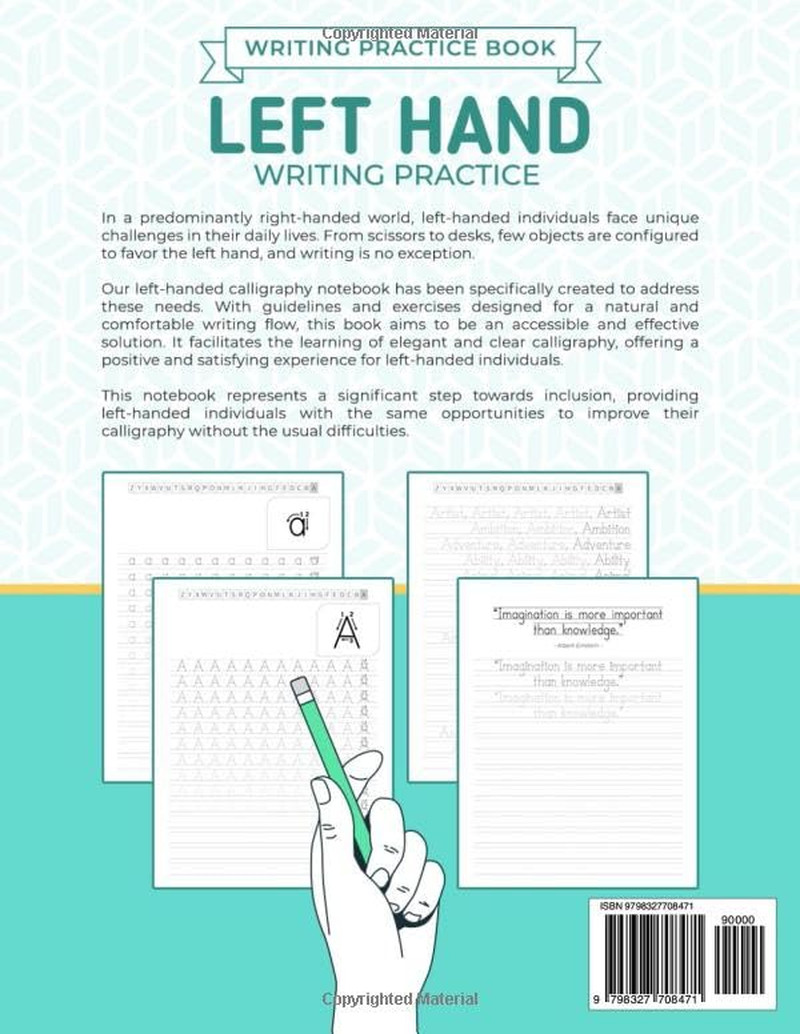 Left Hand Writing Practice | Writing Practice Book: Handwriting Workbook for Lef