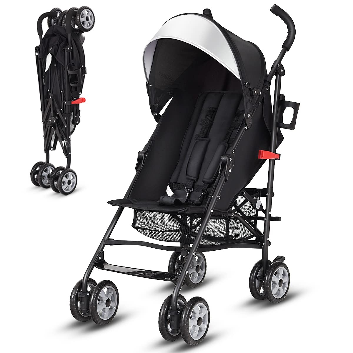 Lightweight & Compact Travel Stroller Infant to Toddler Adjustable Backrest