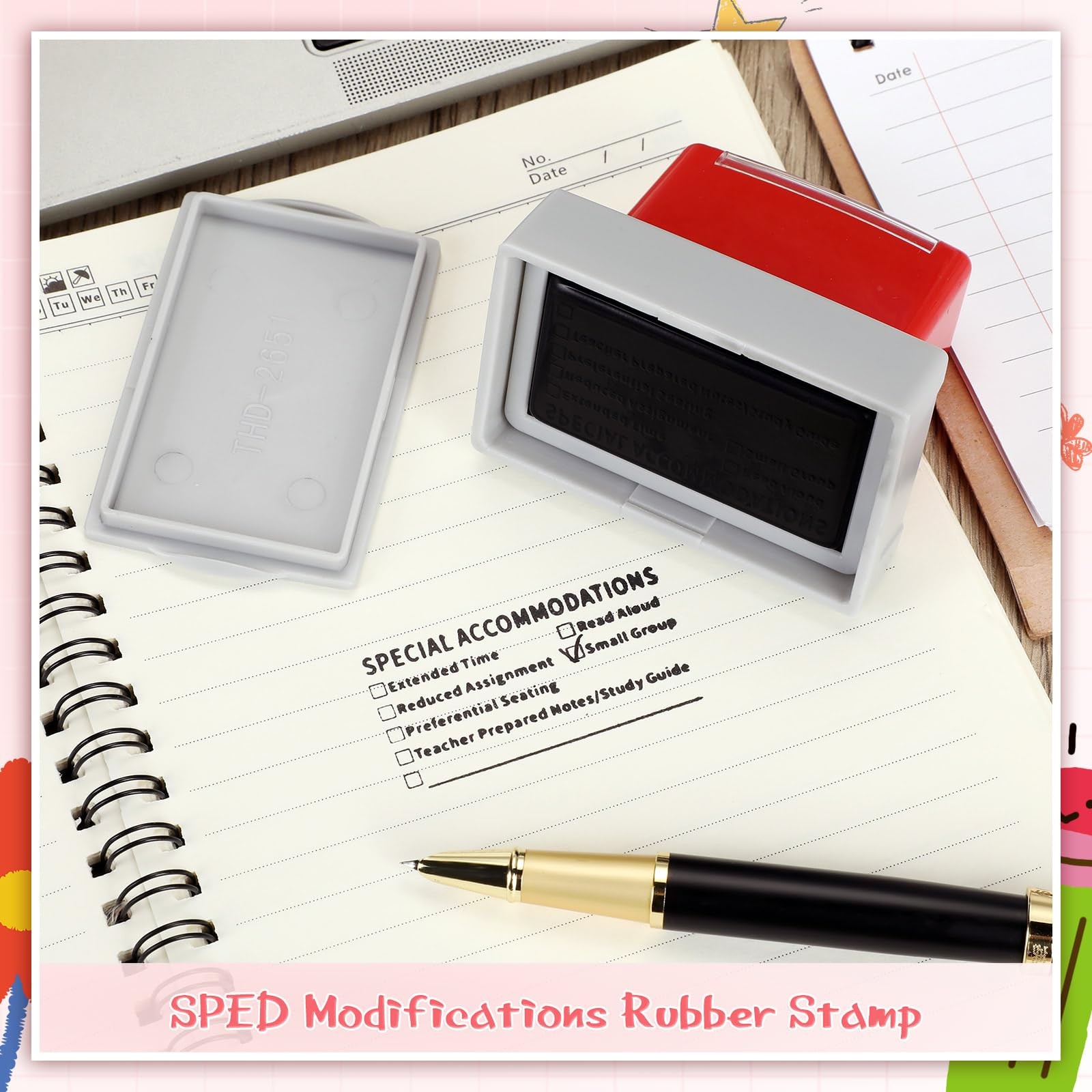 Self Inking Teacher Accommodation Stamp for Classroom SPED Modifications