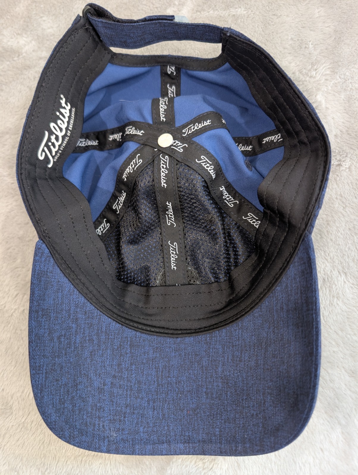 Titleist Performance Golf Hat Embroidered Logo Adjustable Breathable Blue