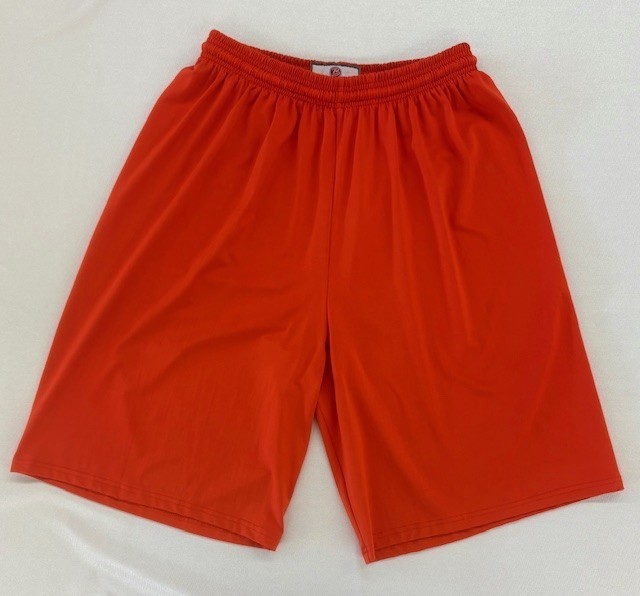 9" MOISTURE MANAGEMENT SHORTS-ORANGE-XS