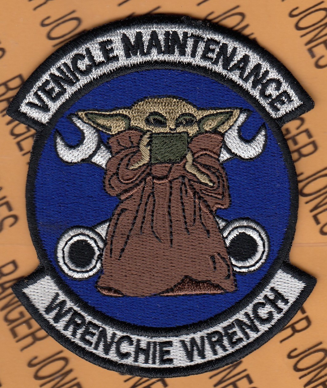 USAF Air Force Vehicle Maintenance Wrenchie Wrench GROGU ~4" patch c/e