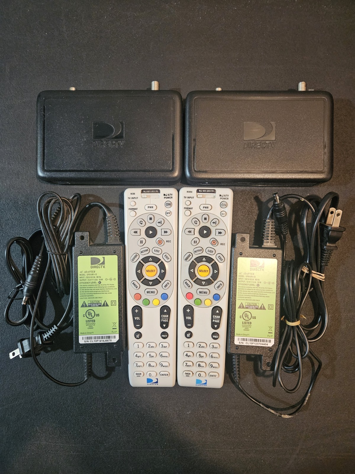 DIRECTV C31 700 HD Receiver Satellite Receiver with Power Adapter * Set of 2