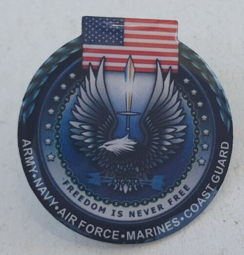 FREEDOM IS NEVER FREE + a custom promo pin