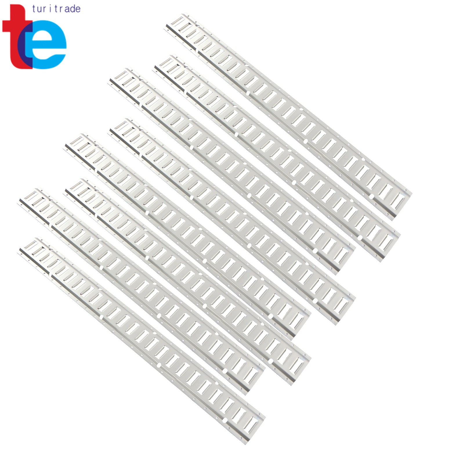 E Track Tie Down Rail Kit 4' (8 Pack) 2,000 lbsGalvanized Steel For Vans