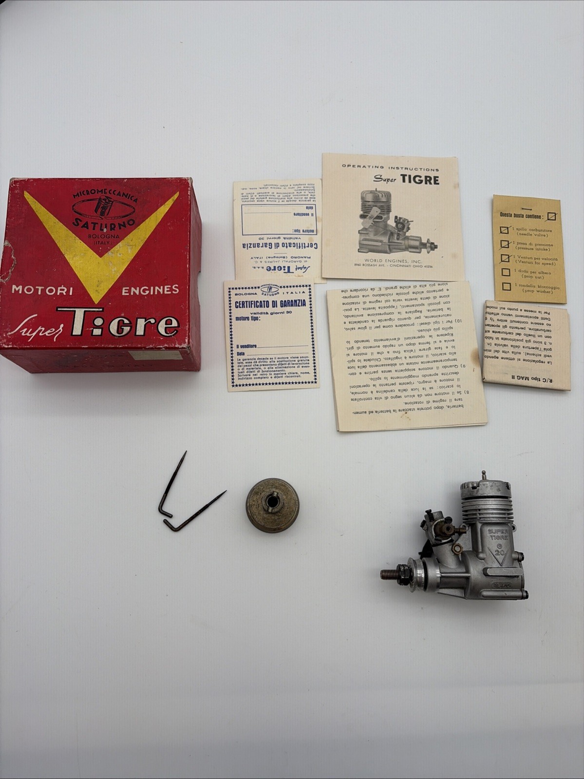 Super Tiger Rc G20 .23 Glow Engine Missing Piston M11