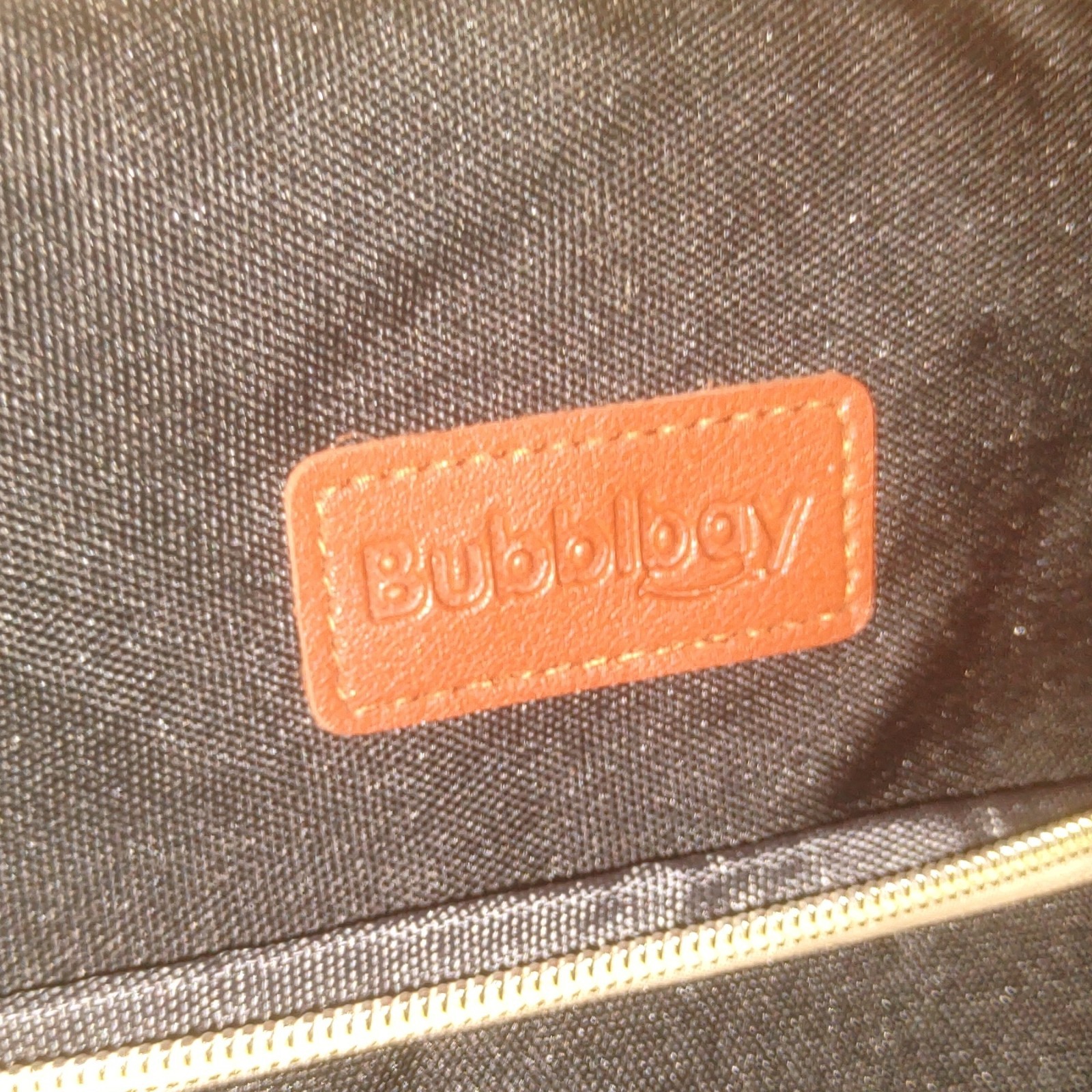 Bubblbay multipurpose nylon backpack bag Solid Black/Tan baby diaper changer!!