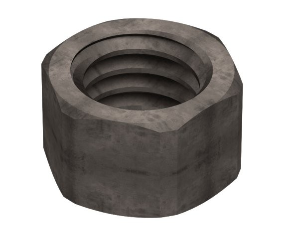 Hex Nuts M20 x 2.50 x 20 A194 2H Steel (4 Pieces)