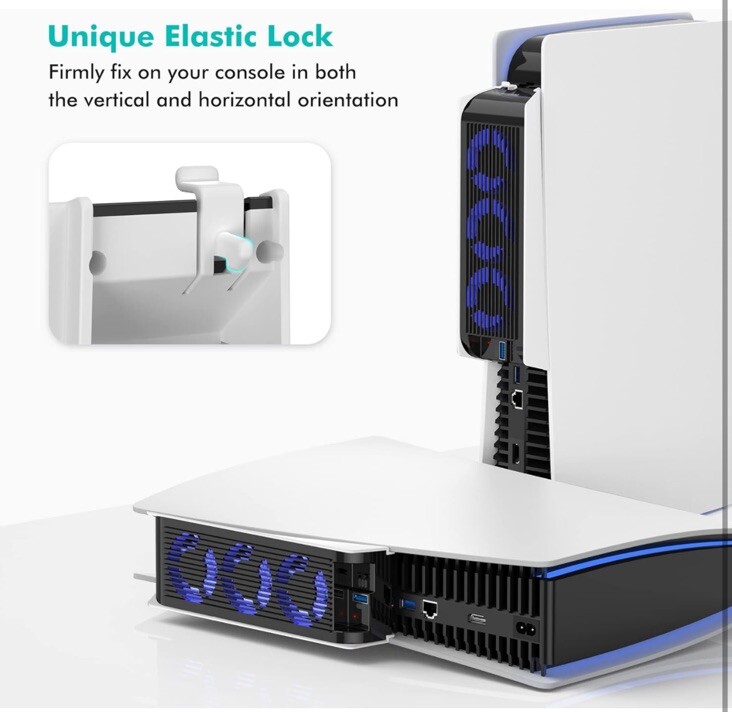 For PS5 PlayStation 5 Console Host Cooling Fan Cooler Game External Accessorie
