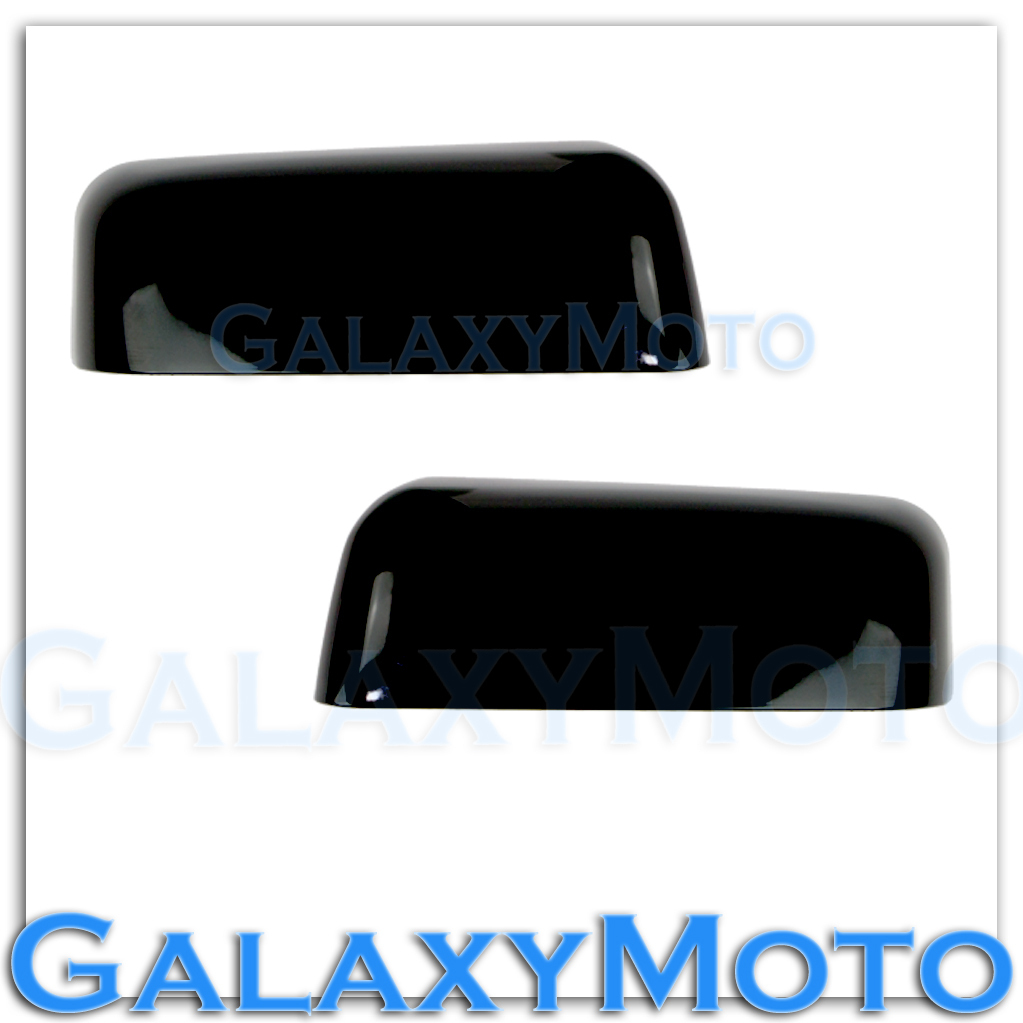 04-08 Ford F150 Truck Factory Gloss Black Top Half Mirror Cover Caps Trim Pair