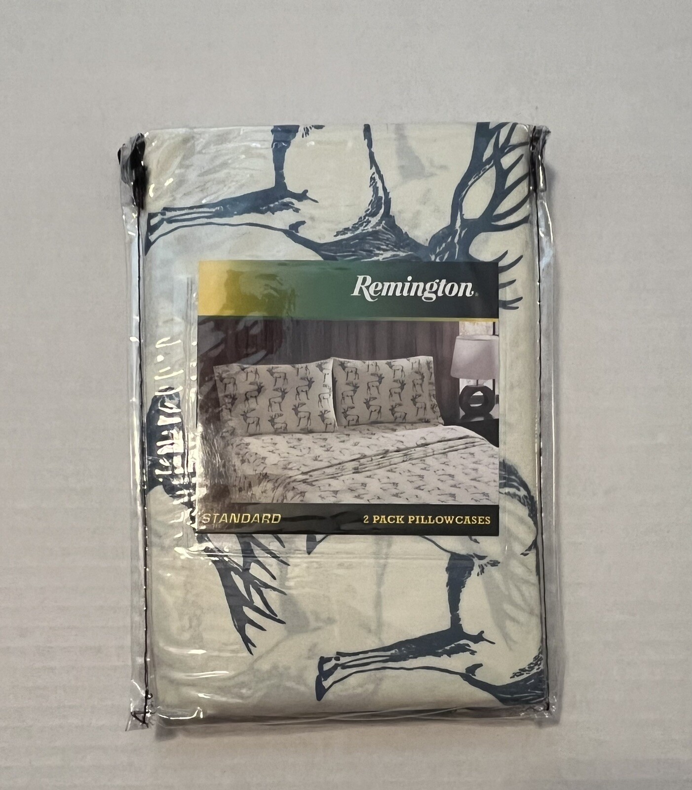 NEW Remington Standard 2 Pack Pillowcases Fits Standard & Queen 20" x 30"