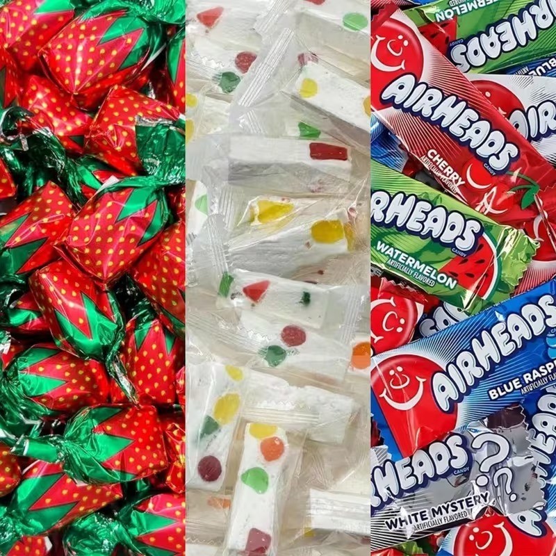 Nougat, Strawberry Bon Bons & Airheads Fruit Mix – 1.5 LB ~ 3 LB - Free Shipping