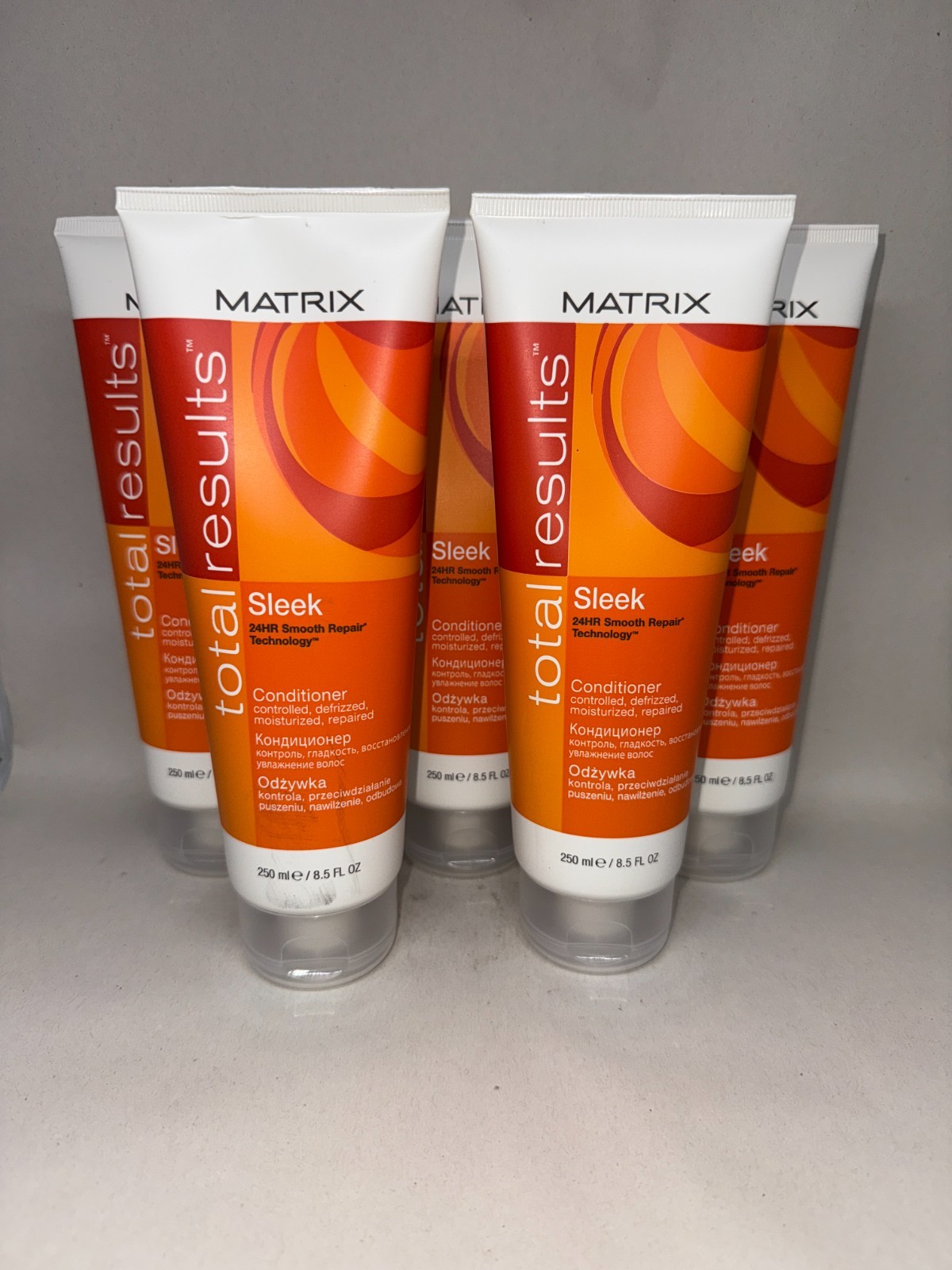 (LOT OF 5) MATRIX Total Results SLEEK 24HR Smooth Repair Conditioner 8.5 fl oz