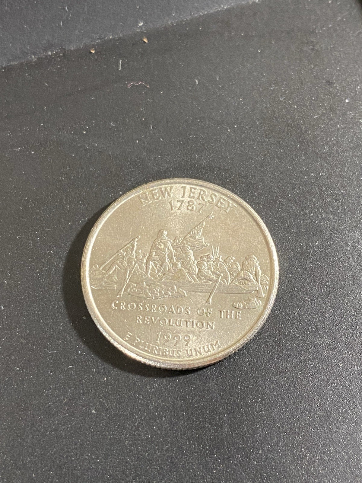 🔥1999 P New Jersey State Quarter With DDR and DDO Errors 🔥