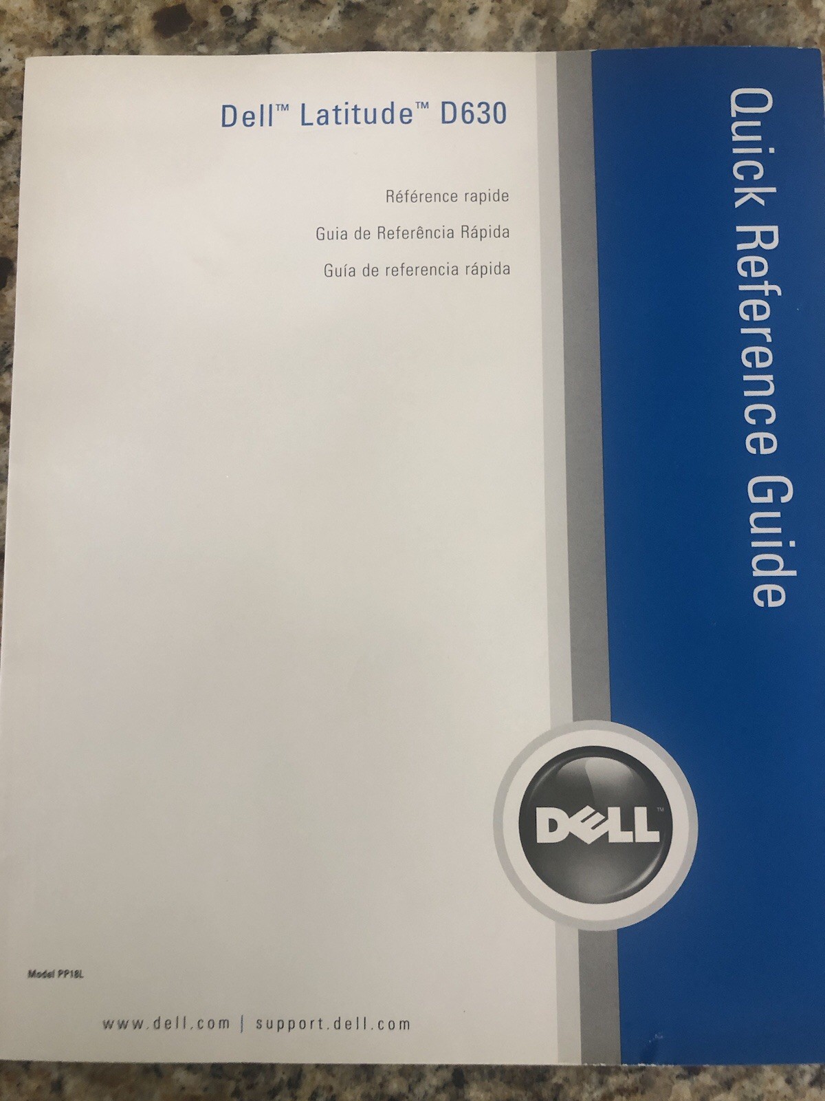 Dell Latitude D630 Quick Reference Guide 2007