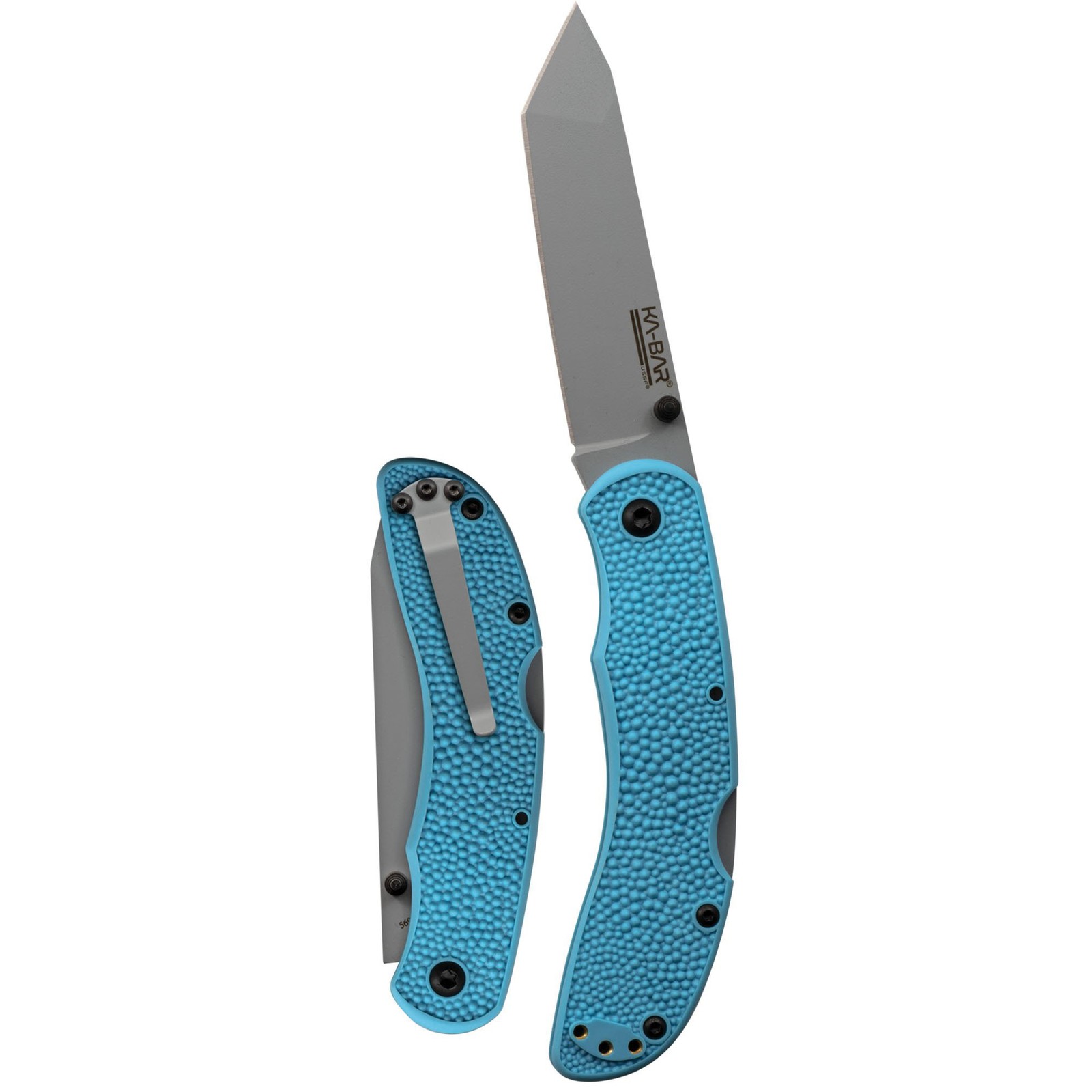 KA-BAR USSF Corser Folder Knife Space Force Blue Tanto Blade Pocket Clip 5698SF