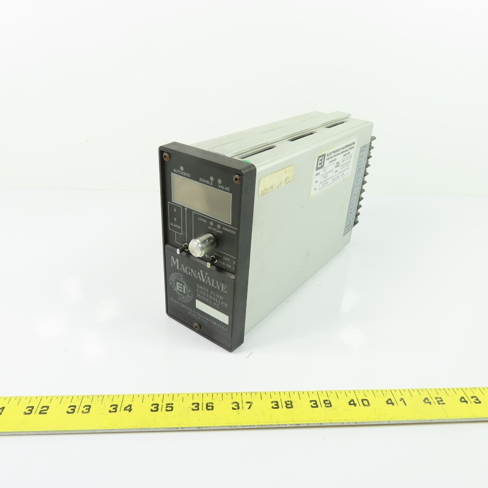 Electronics Incorporated Model FC MagnaValve Shot Flow Controller 120V W.O. 3402