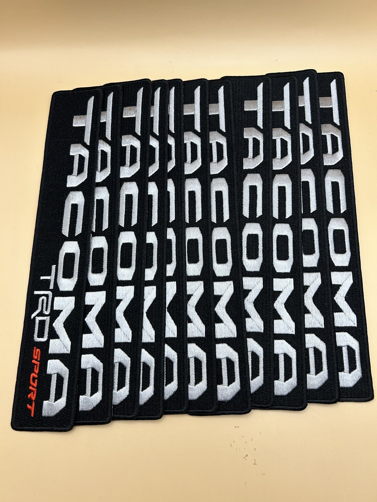 Lot of Ten (10) Toyota Tacoma TRD Sport Embroidered Patches 1.5"x9"