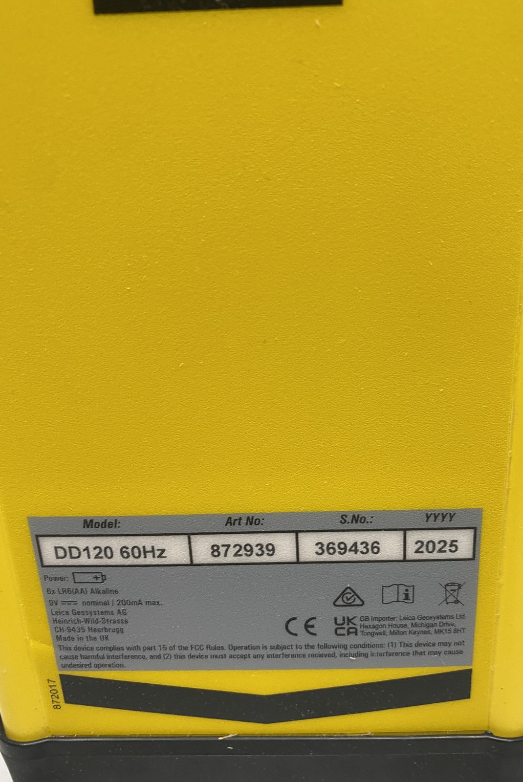 Leica DD120 Smart Utility Locator, 60 Hz