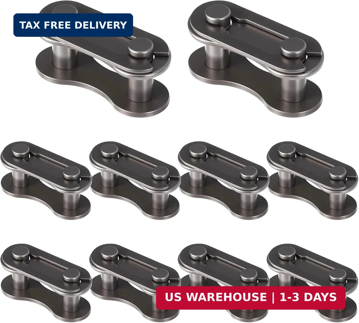 10 Pairs Bike Chain Master Link for Bicycle Missing Link, Single Speed Chain Con