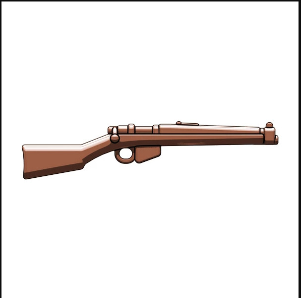 BrickArms SMLE Rifle for Minifigures -Dark Brown- NEW Soldiers