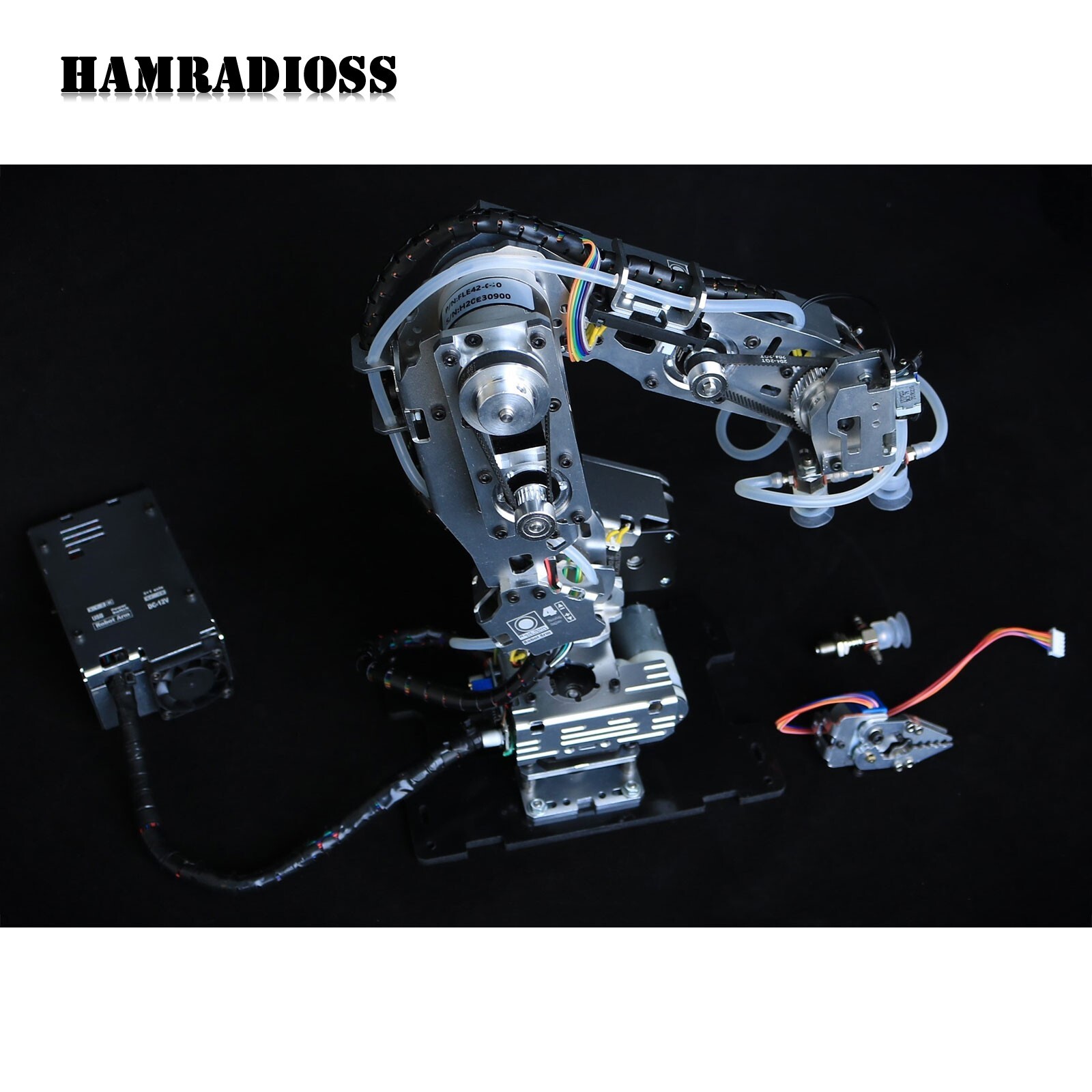 24D Industrial Robot Arm 4-Axis Stepping Planetary Reduction Motor w/ Controller