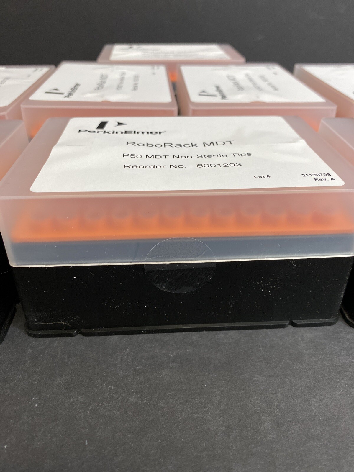 Perkin Elmer Pipette Tips 50 ul RoboRack 10 Racks with 96 Tips Each