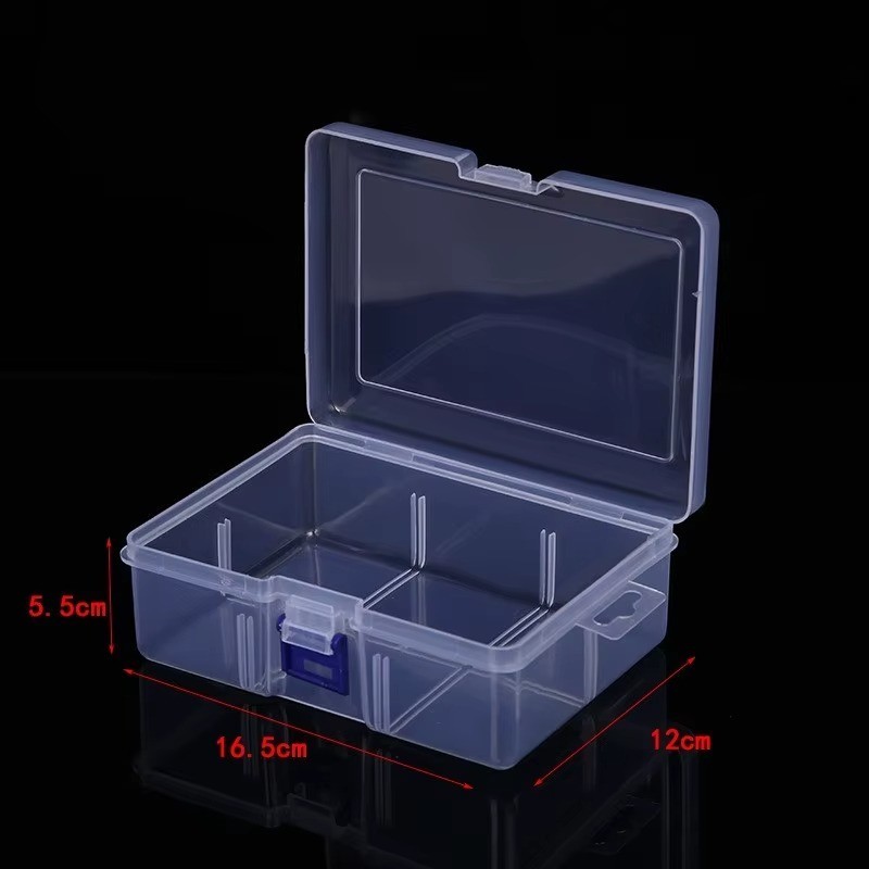 Clear Plastic Storage Box Rectangular Tool Case Dustproof Waterproof