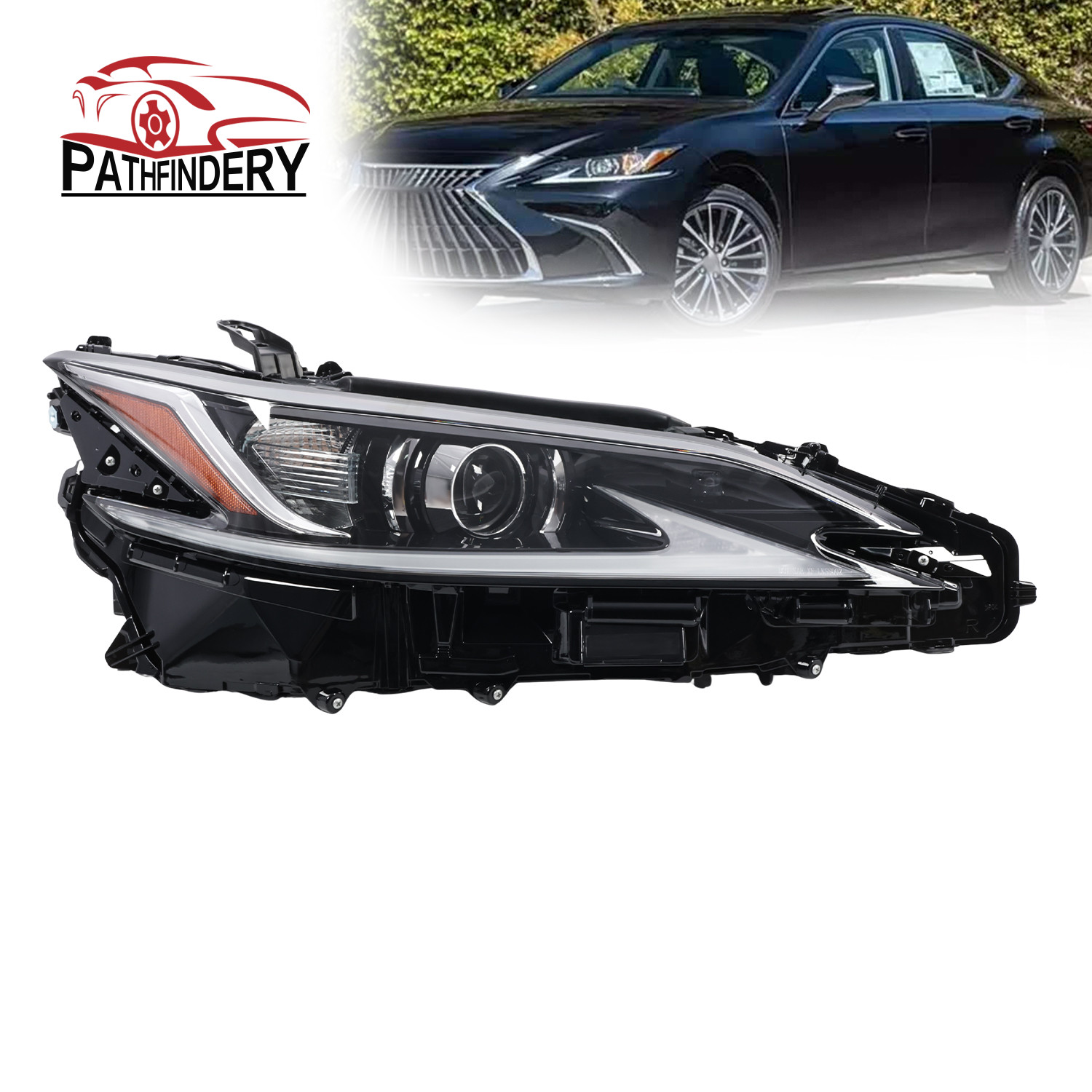 For 2019-2021 Lexus ES300h ES350 Passenger Side LED DRL Headlight Assembly
