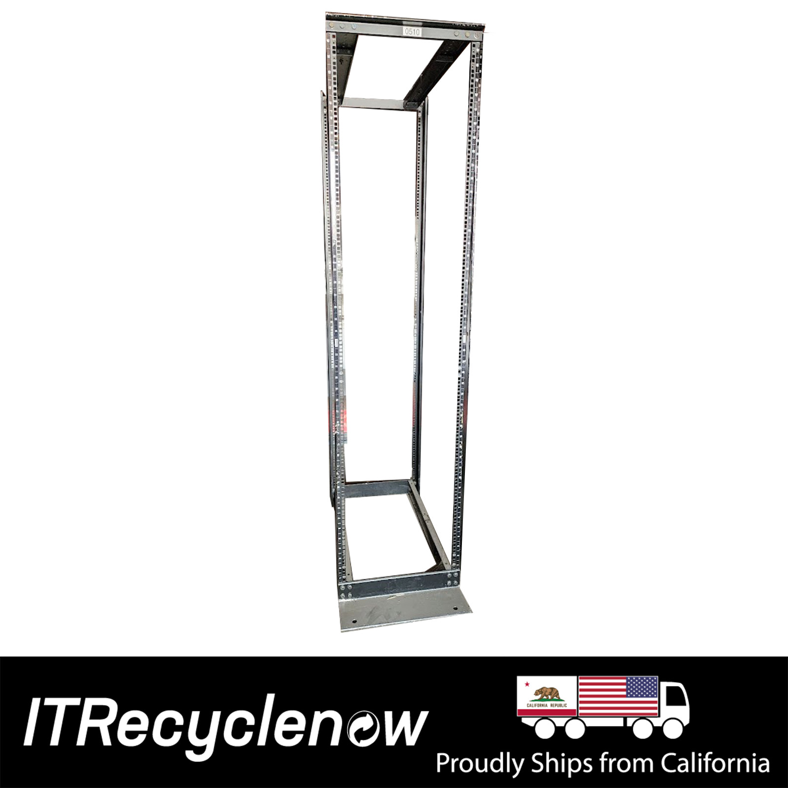 Hoffman 45U Stationary Server Rack 514mm x 450mm to 1050mm Adjustable Depth