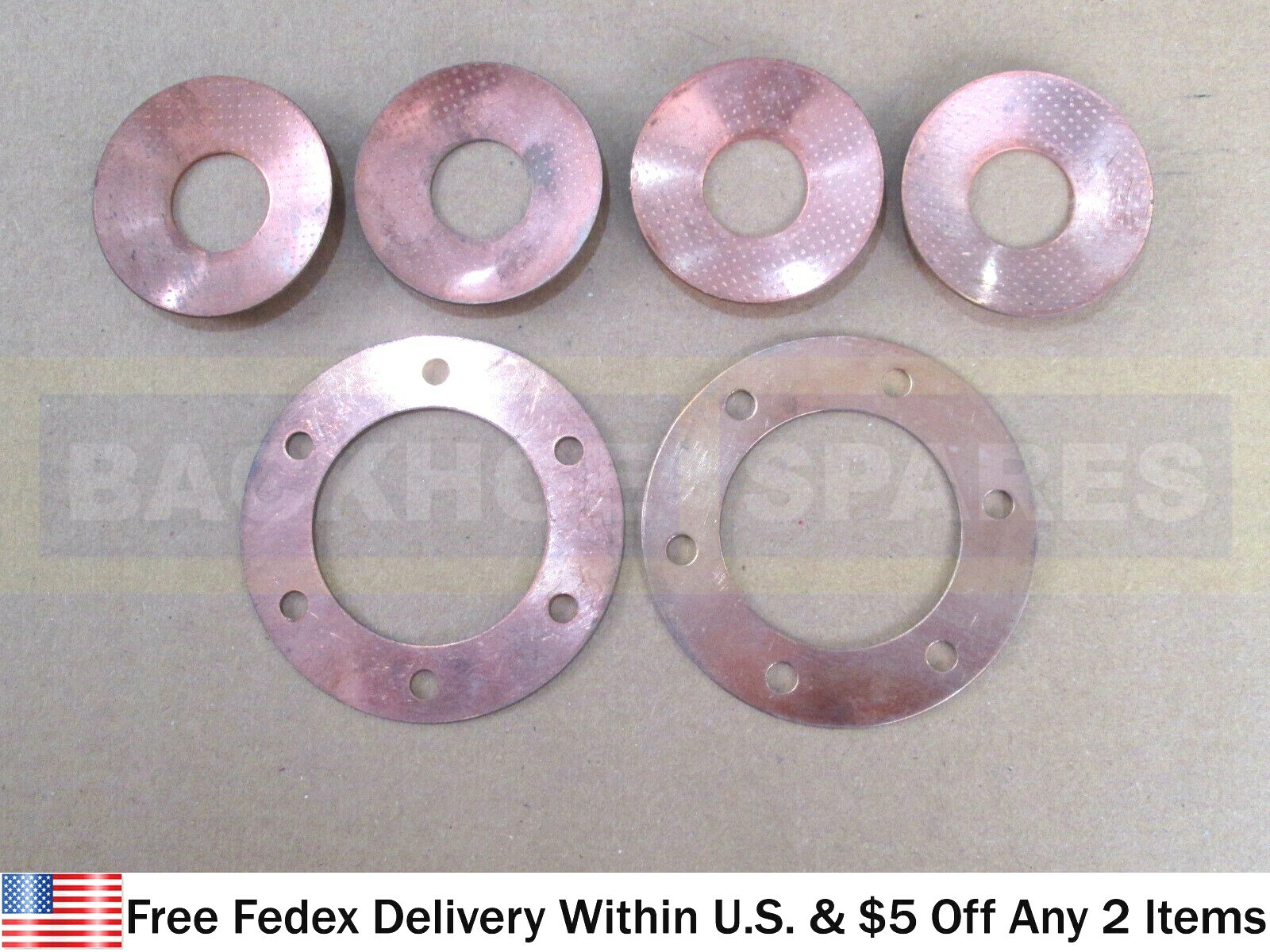 JCB PARTS - DIFF. GEAR SET THRUST WASHERS (PART NO. 808/00209 & 808/00210)