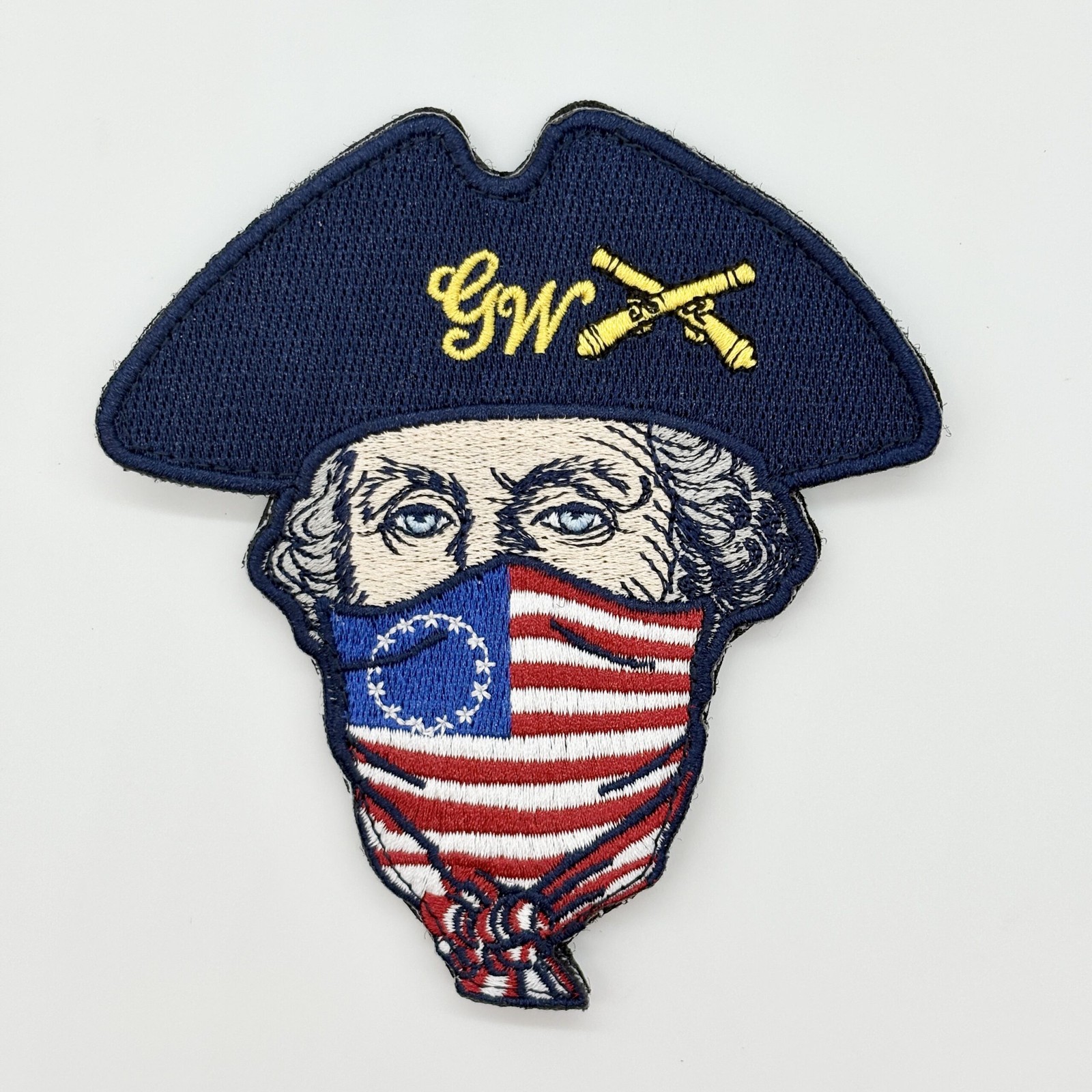 CVN-73 USS George Washington Patch – With Hook and Loop, Embroidered, 4.5 Inch